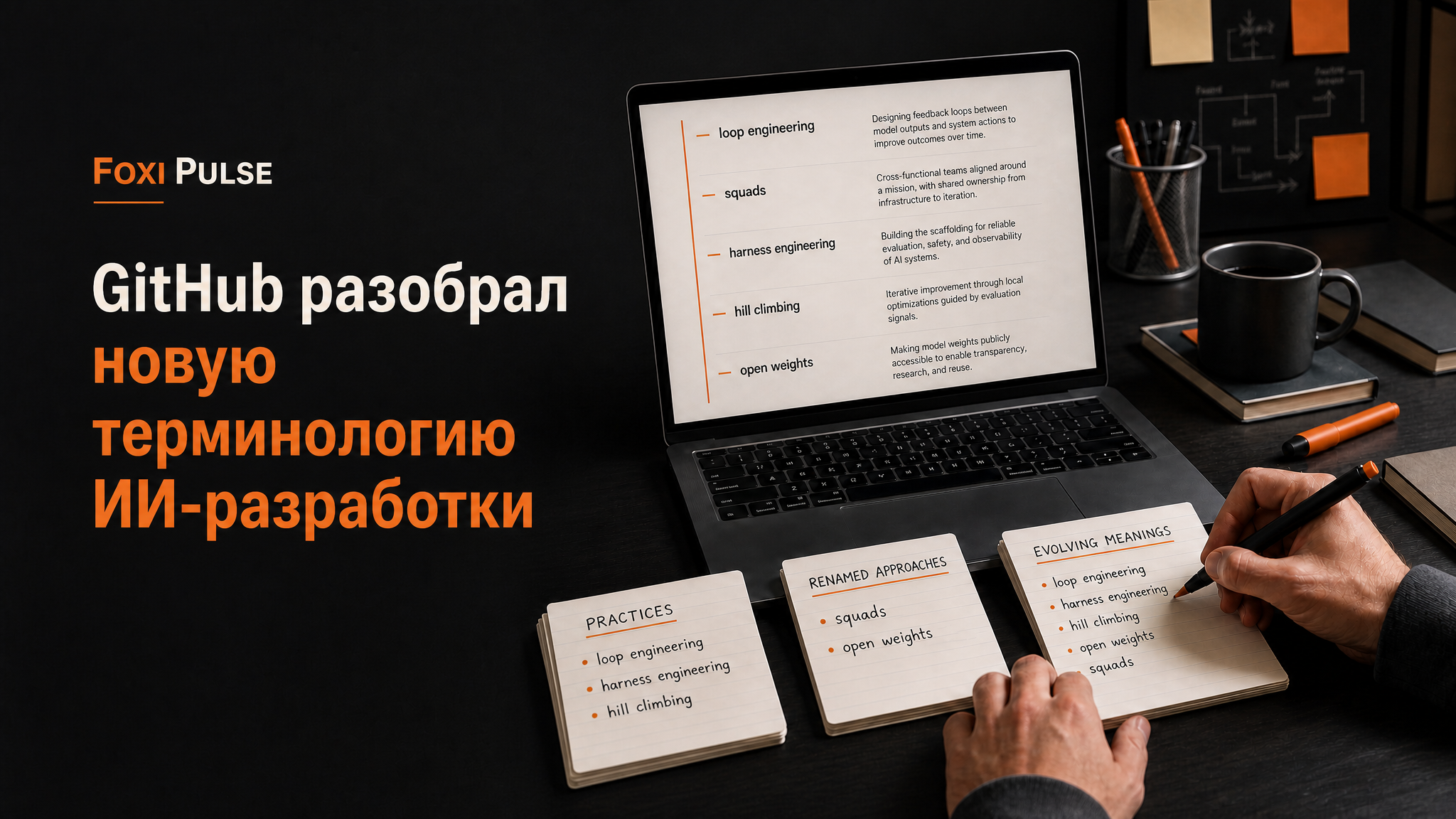Открытый цифровой справочник объясняет новую лексику ИИ-разработки: loop engineering, squads, open weights и другие термины.